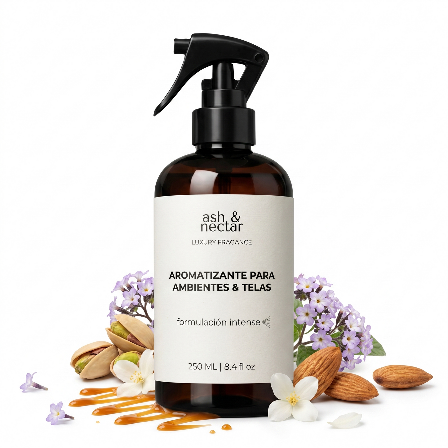 Spray Ambiental Cheirosa Sol de Janeiro Ash & Nectar 250ml — perfume para hogar y telas