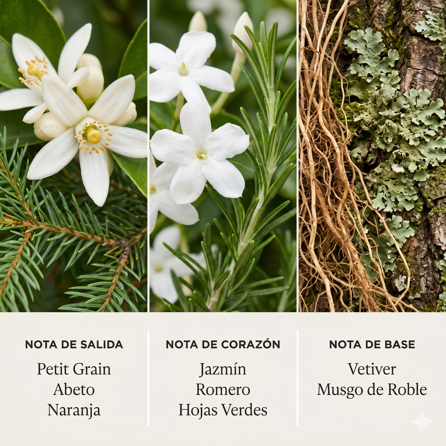 Pirámide olfativa Abercrombie Fierce — notas de salida corazón y base