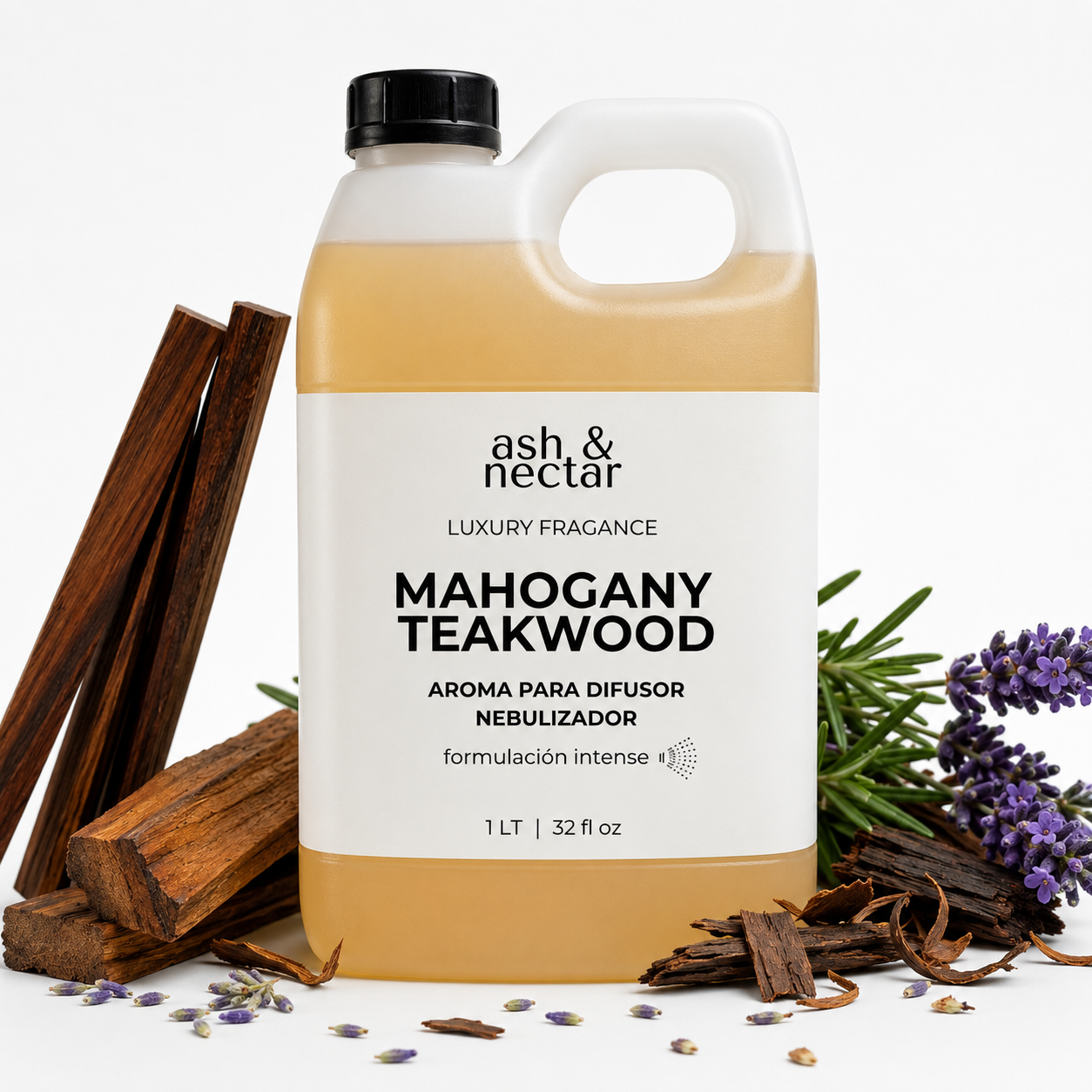 Mahogany Teakwood — Esencia para Difusor Profesional | Amaderada Cálida · IFRA · Sin agua
