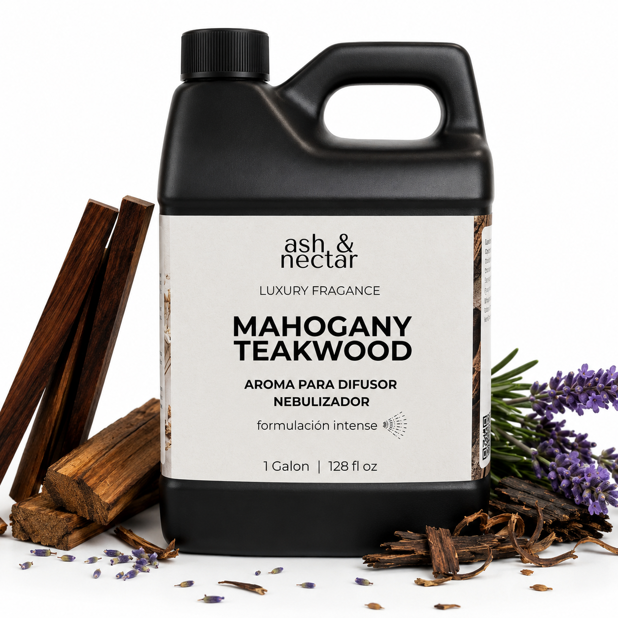 Mahogany Teakwood — Esencia para Difusor Profesional | Amaderada Cálida · IFRA · Sin agua