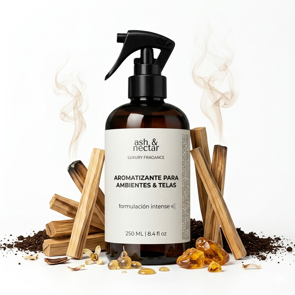 Spray Ambiental Palo Santo Ash & Nectar 250ml — perfume para hogar y telas