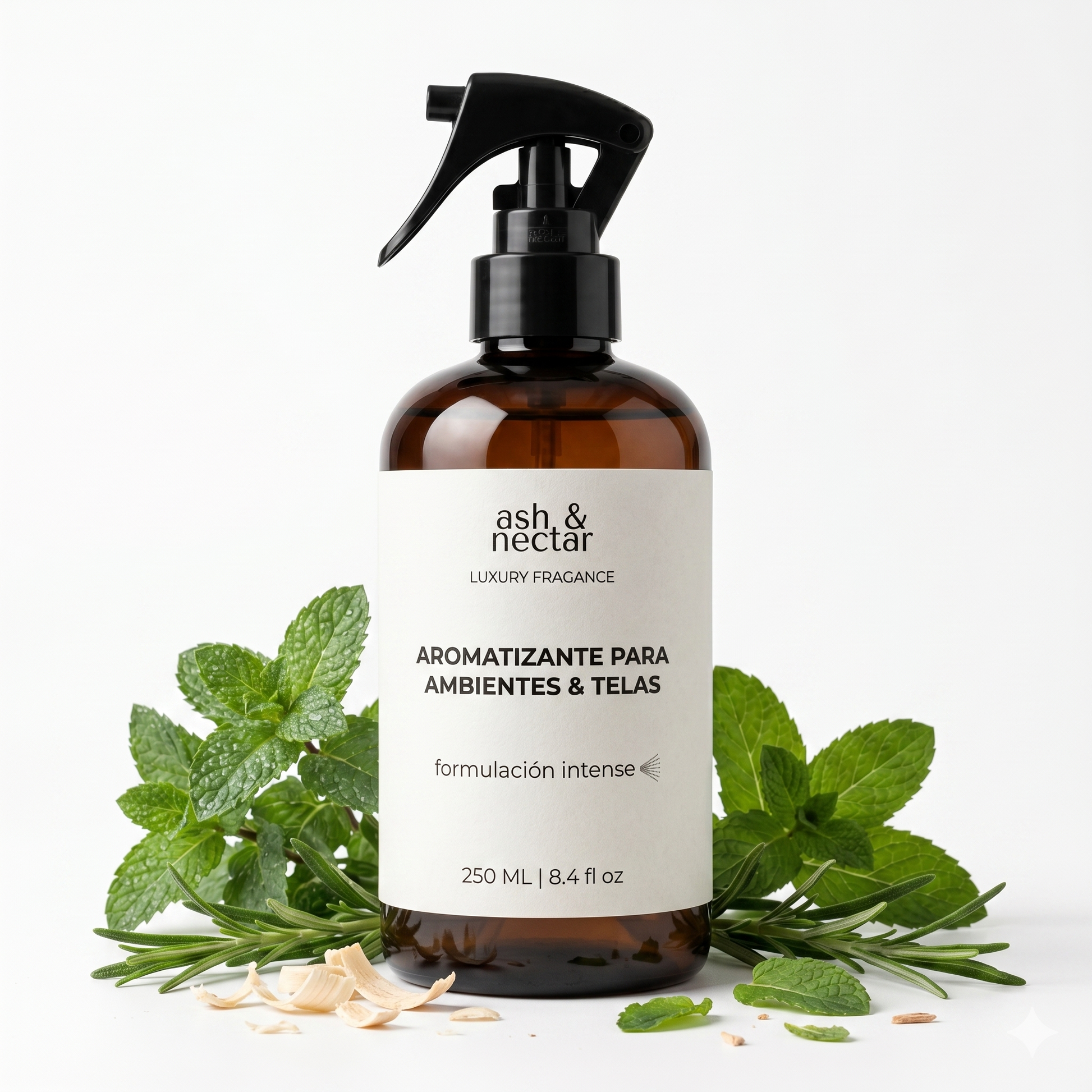Spray Ambiental Menta Ash & Nectar 250ml — perfume para hogar y telas