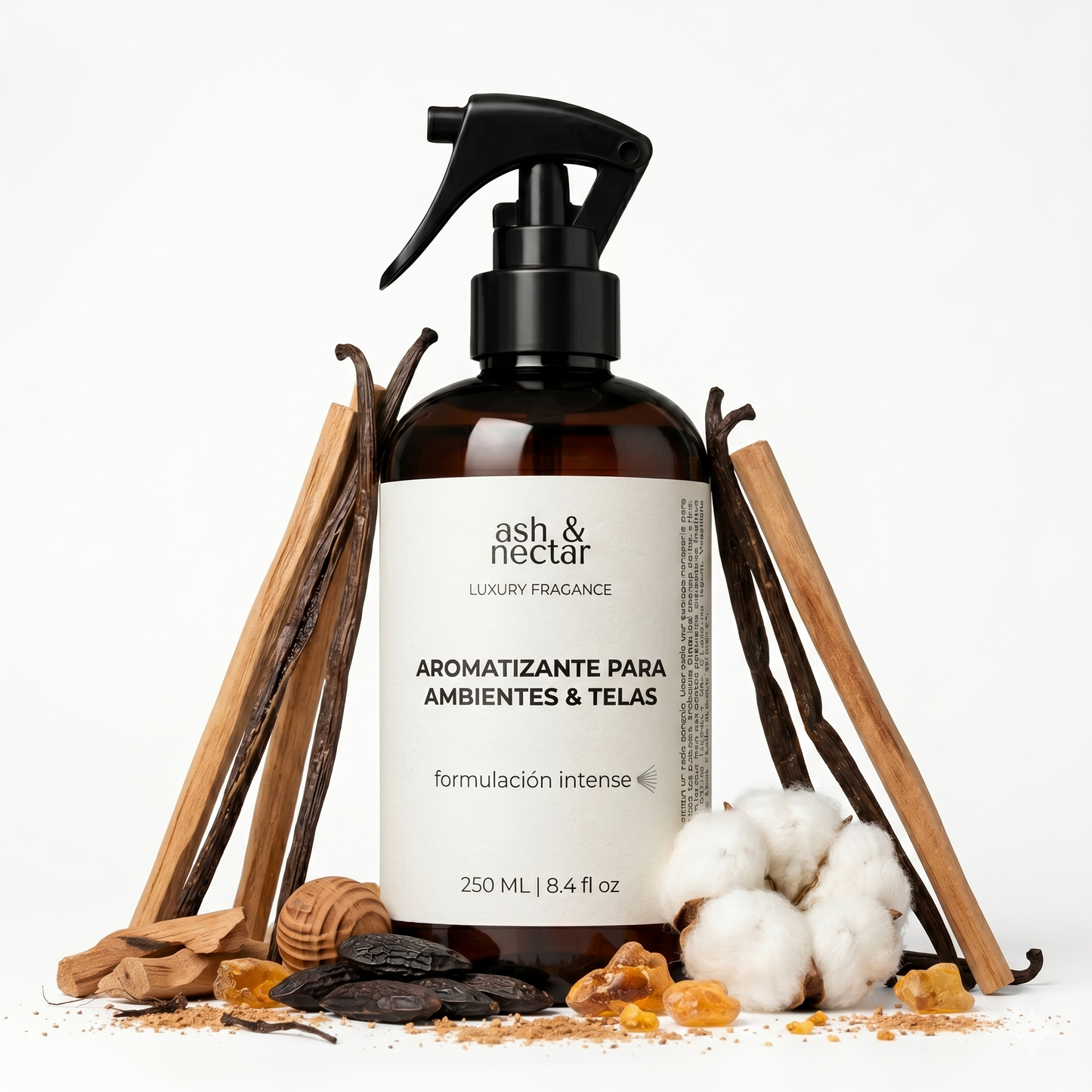 Spray Ambiental Sándalo Ash & Nectar 250ml — perfume para hogar y telas