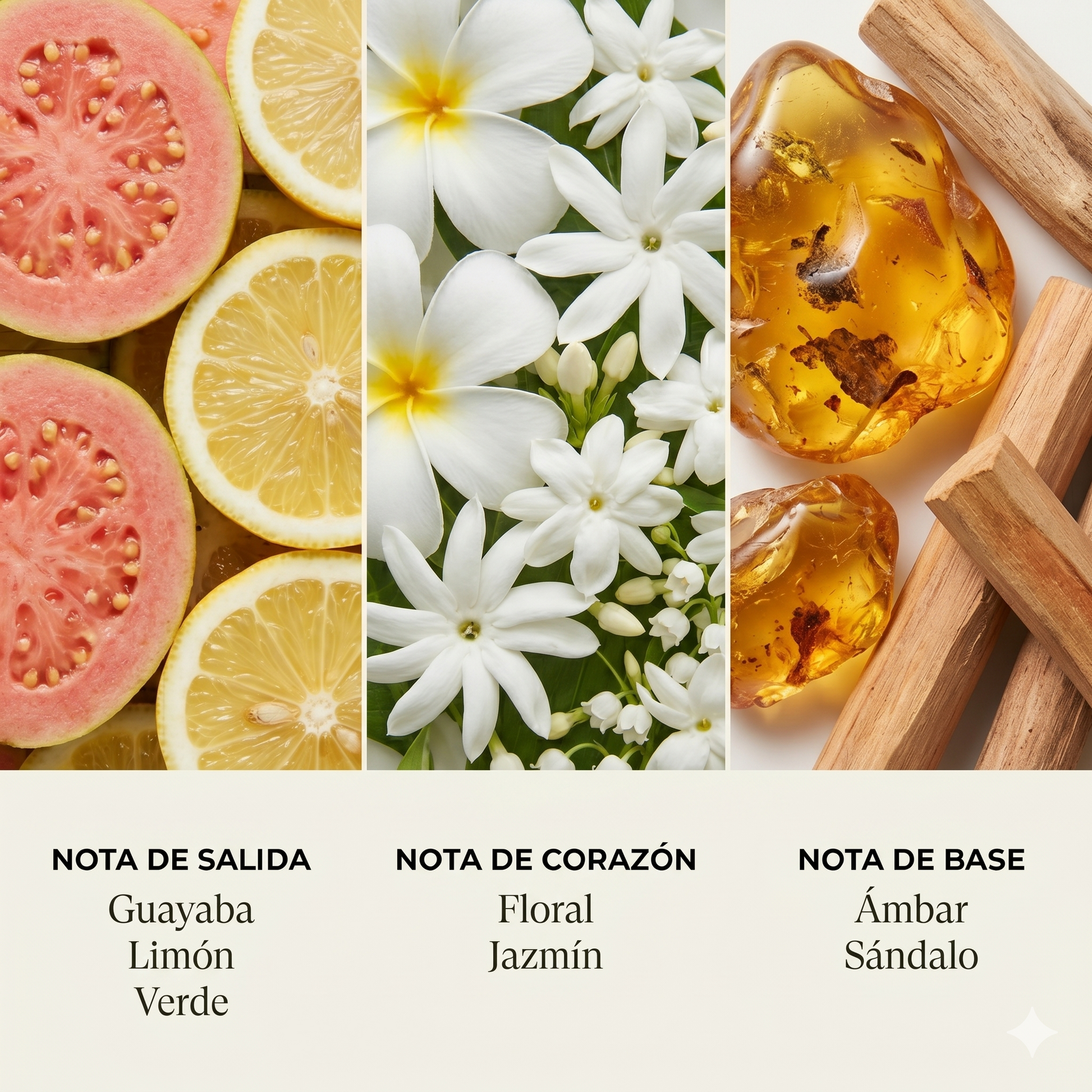 Pirámide olfativa Hotel Vidanta — notas de salida corazón y base