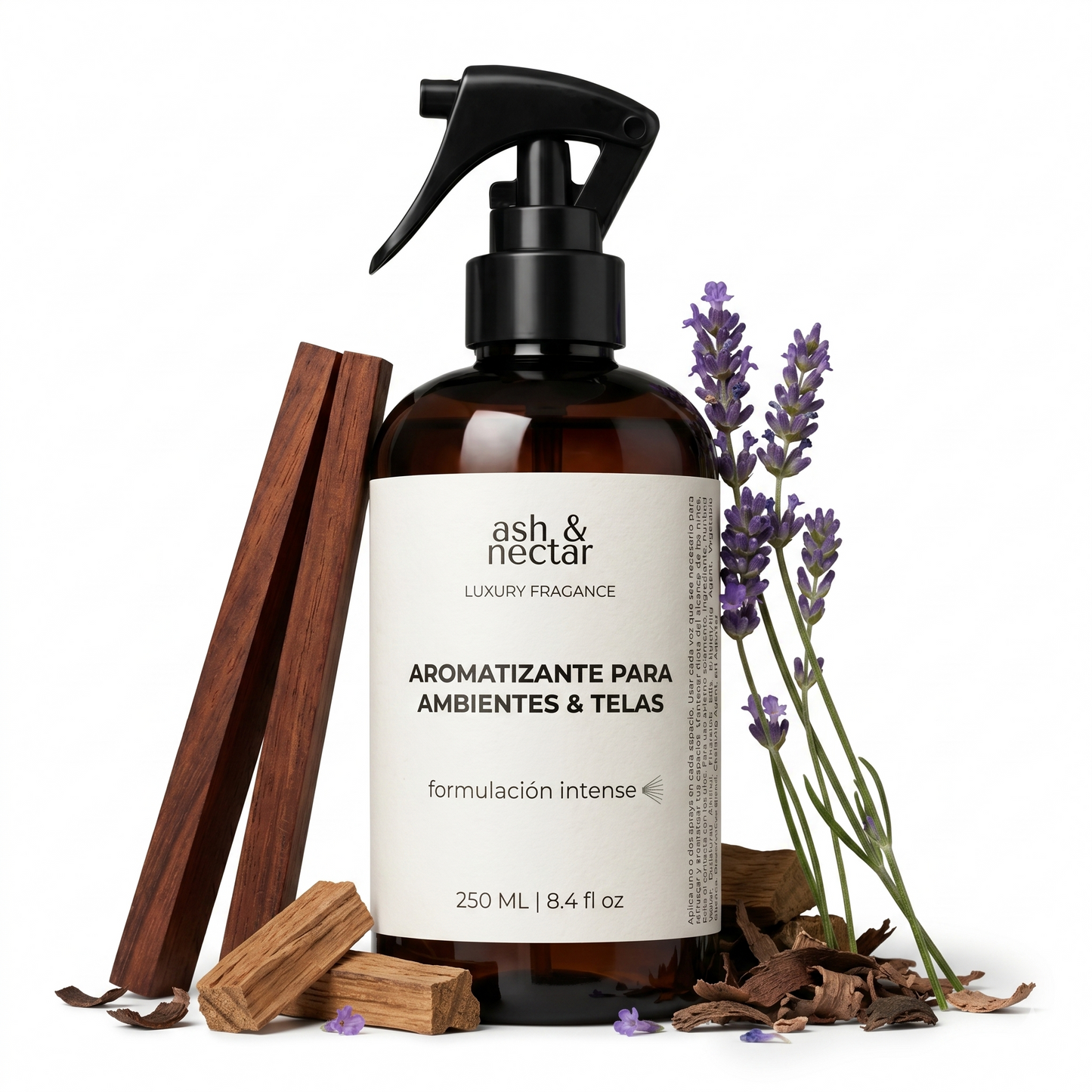 Spray Ambiental Mahogany Teakwood Ash & Nectar 250ml — perfume para hogar y telas
